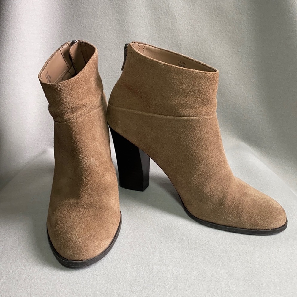 BCNGeneration Boots Suede Ankle Heels Hi Casual Leather Round Toe Cute Y2K